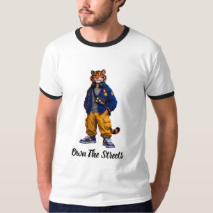 Camiseta Tigre Legal em Arte de Streetwear - Estilo Urbano