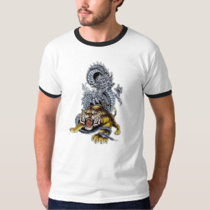 Camiseta Tigre & luta do dragão