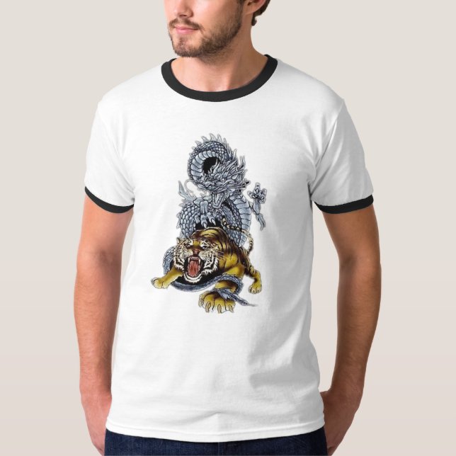 Camiseta Tigre & luta do dragão (Frente)