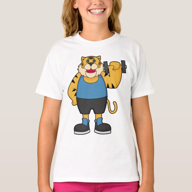 Camiseta Tigre Malhação Dumbbell (Frente)