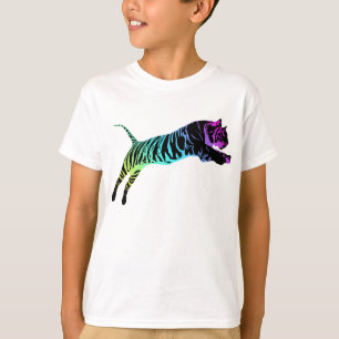 Camiseta Tigre Multi-Colorido