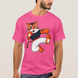 Camiseta Tigre na arte marcial Caratê