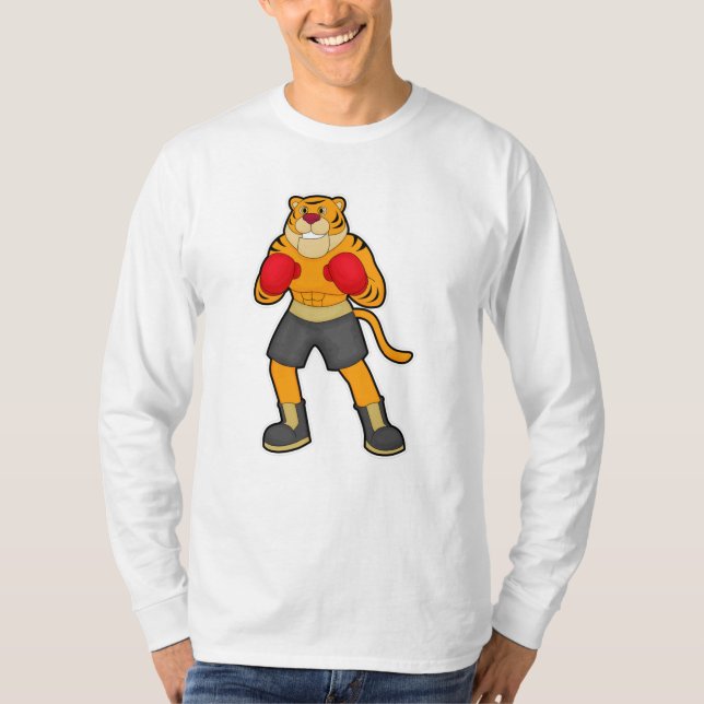 Camiseta Tigre na caixa com luvas in a box (Frente)