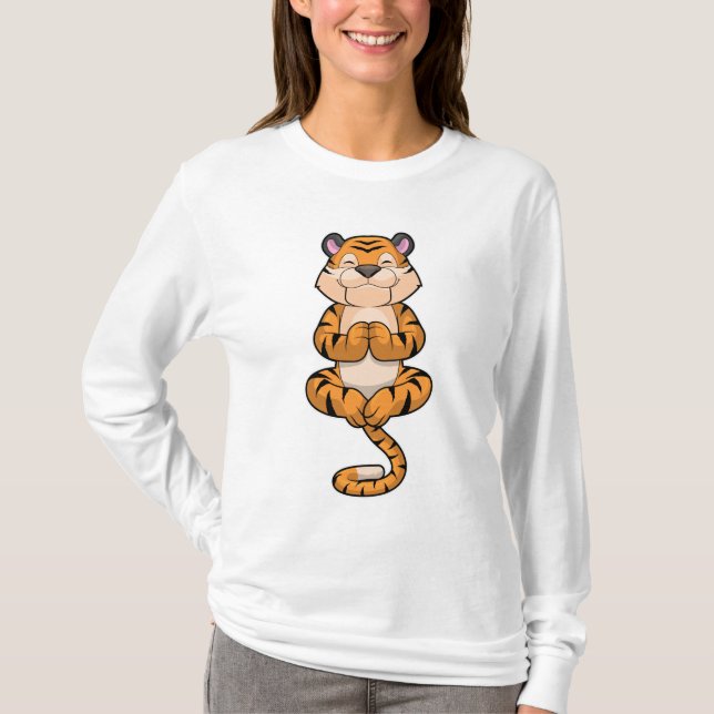 Camiseta Tigre na Malhação de Yoga (Frente)