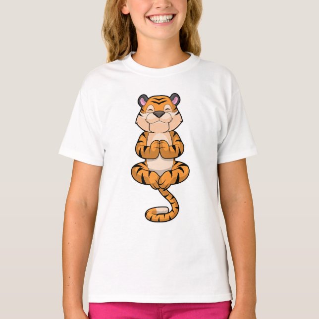 Camiseta Tigre na Malhação de Yoga (Frente)