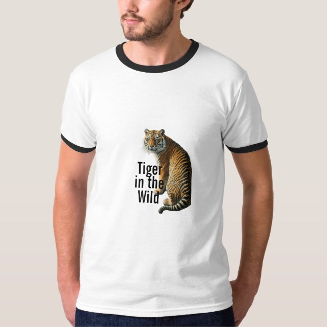 Camiseta "Tigre na natureza" (Frente)