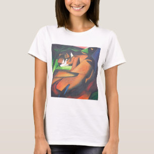 Camiseta Tigre No Estilo De Arte Geométrica Franz Marc