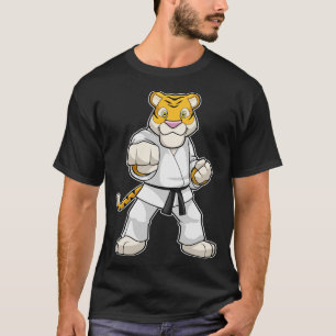 Camiseta Tigre no Karate 1 das Artes Marciais