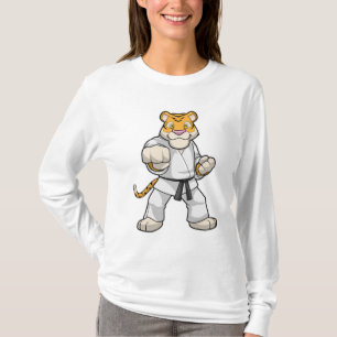 Camiseta Tigre no Karate das Artes Marciais