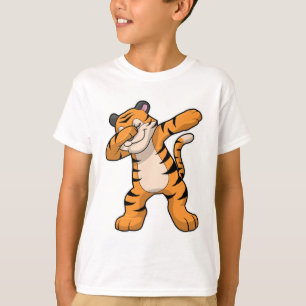 Camiseta Tigre no Separador Dança Hip Hop