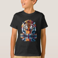 Tigre olhando para Reflexo na Água