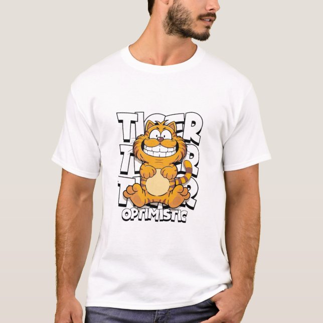 Camiseta Tigre Otimista (Frente)