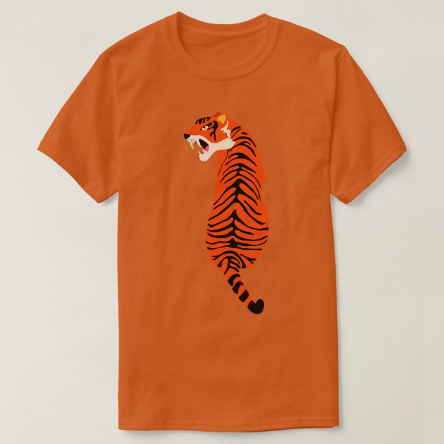 Camiseta Tigre perigoso (Frente do Design)