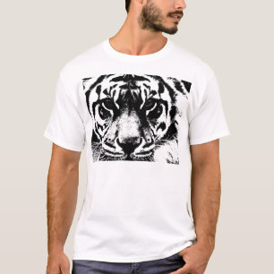 Camiseta Tigre preto e branco