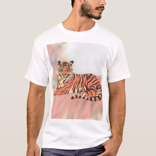 Camiseta Tigre Real Adormecido (Frente)