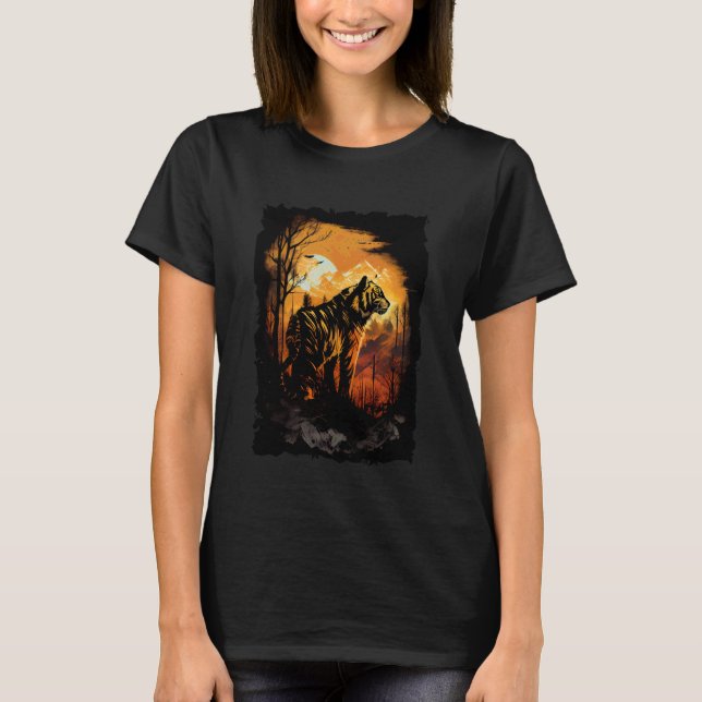 Camiseta Tigre Retro Antigo (Frente)