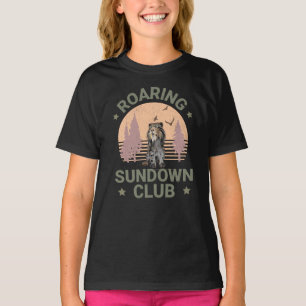 Camiseta Tigre Sabretoide Clube Floresta Retrô Pôr do Sol