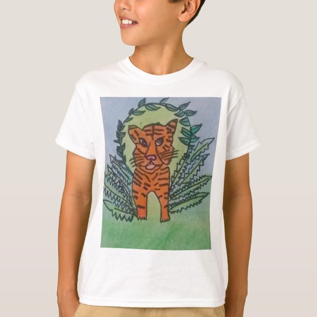 Camiseta tigre selvagem (Frente)
