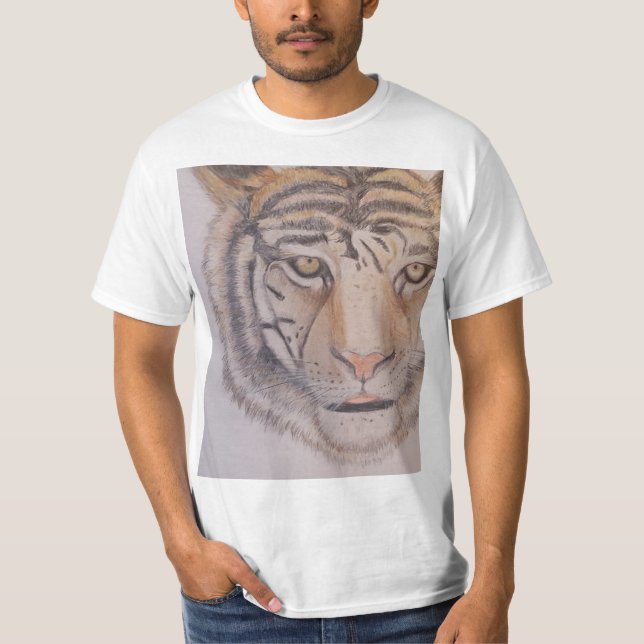 Camiseta Tigre selvagem T-Shirt (Frente)