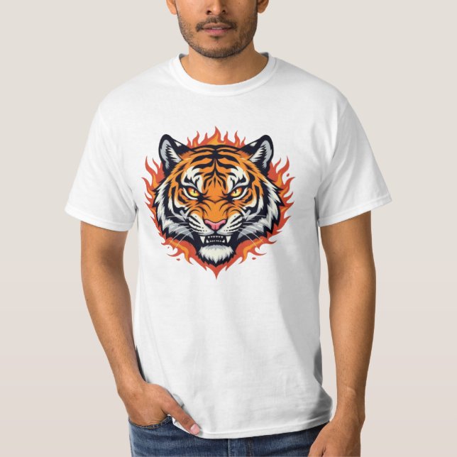 Camiseta Tigre Silencioso – Precisão e Poder (Frente)