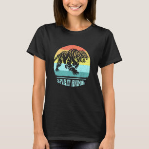 Camiseta Tigre - Spirit Animal Legal Retro Vintage Sunset T