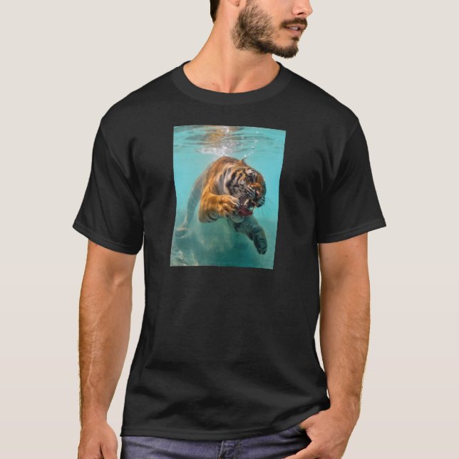 Camiseta Tigre subaquático (Frente)
