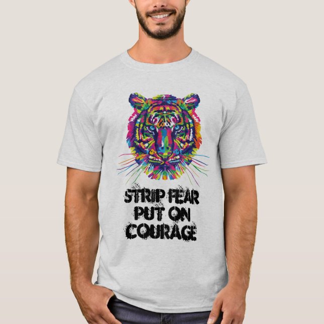 Camiseta tigre t shirts mens impressão (Frente)