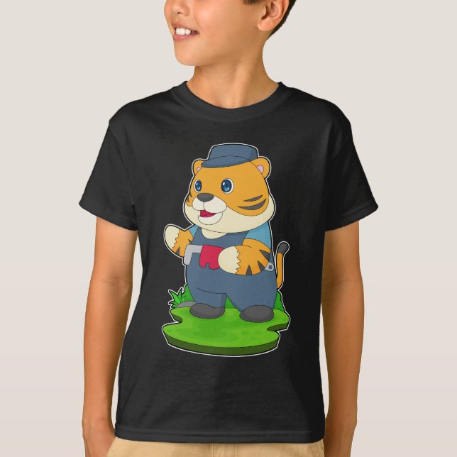 Camiseta Tigre Tigre Bombeador de água (Frente)