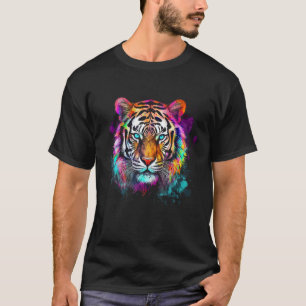 Camiseta Tigre Trabalho de arte de Olhos Azuis de Tigre Tig