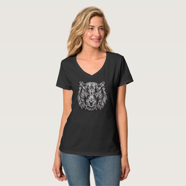 Camiseta Tigre tribal (Frente Completa)