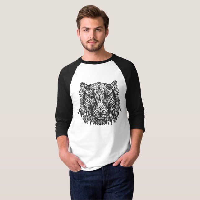 Camiseta Tigre tribal (Frente Completa)