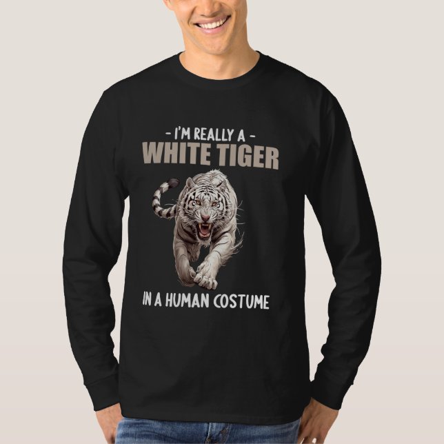 Camiseta Tigres Brancos - Tigre Branco (Frente)
