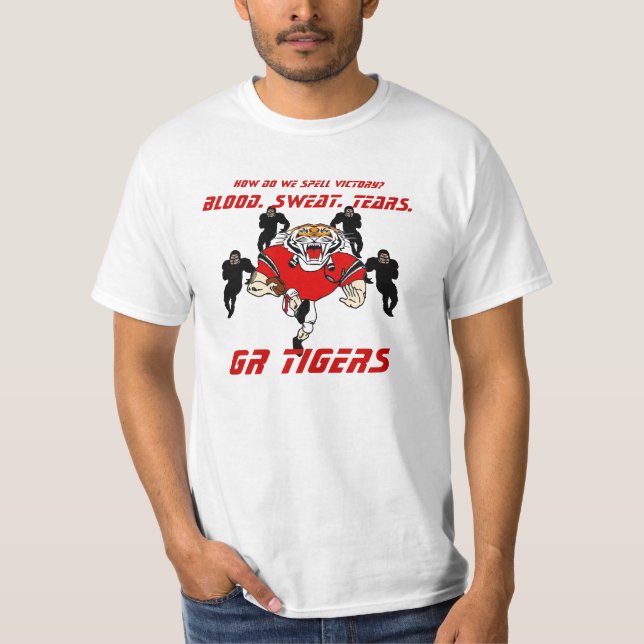 Camiseta Tigres da GR - rasgos do suor do sangue (Frente)