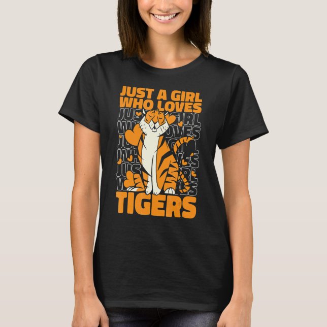 Camiseta Tigres de animais Tigre (Frente)