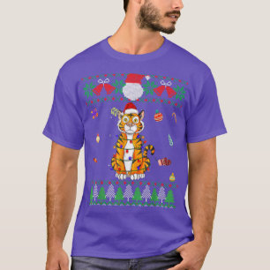 Camiseta Tigres de Papais noeis de Natal Engraçados Encanta