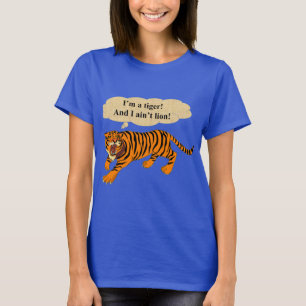 Camiseta Tigres, leões e chalaças