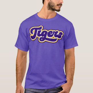 Camiseta Tigres retrorreflectores, roxa e Dourada