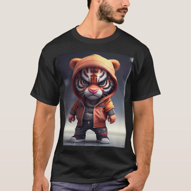 Camiseta "Tigrinho Hip Hop" (Frente)