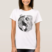 Tigwr versus Dragão. Símbolo Yin Yang