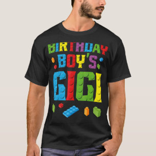 Camiseta Tijolos para Construção Gigi do Aniversário do Mas