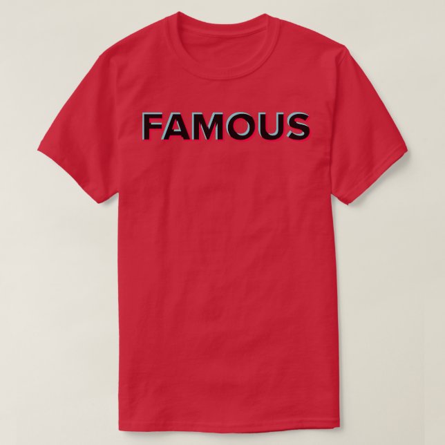 Camiseta Tik Tok Famous (Frente do Design)