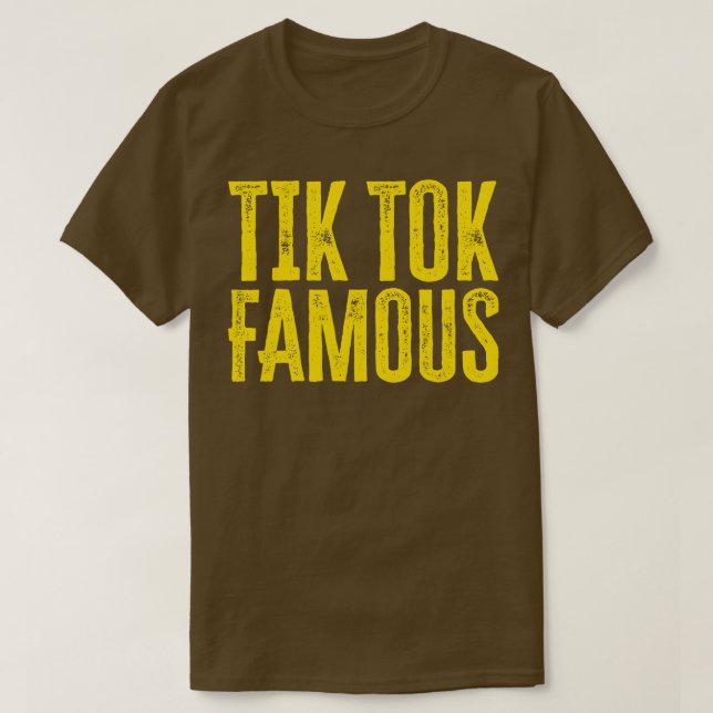 Camiseta Tik Tok Famous 1 (Frente do Design)