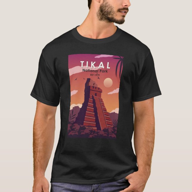 Camiseta Tikal National Park Guatemala Vintage (Frente)