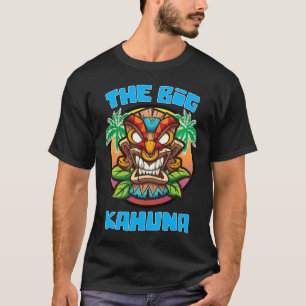 Camiseta Tiki Big Kahuna Funny Hawaiian Dia de os pais Vaca