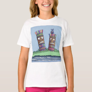 Camiseta Tiki Bird Plum T-Shirt