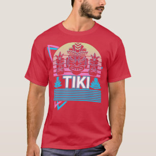 Camiseta Tiki Luau Havaiano Havaii Tiki Mask Retro Gift