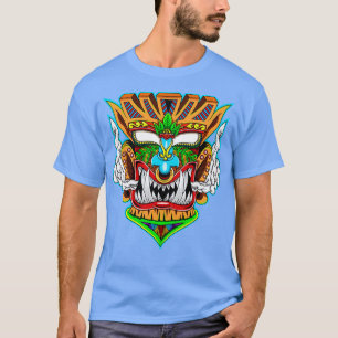 Camiseta Tiki Mask Angry Face