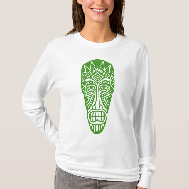 Camiseta Tiki Mask II - Avocado (Frente)