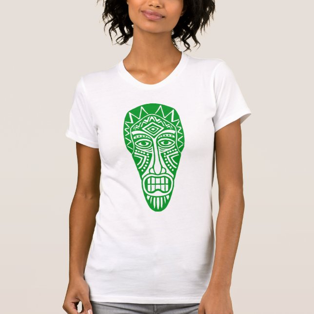 Camiseta Tiki Mask II - Grass Green (Frente)
