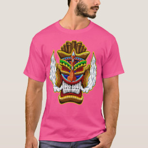 Camiseta Tiki Mask Wooden